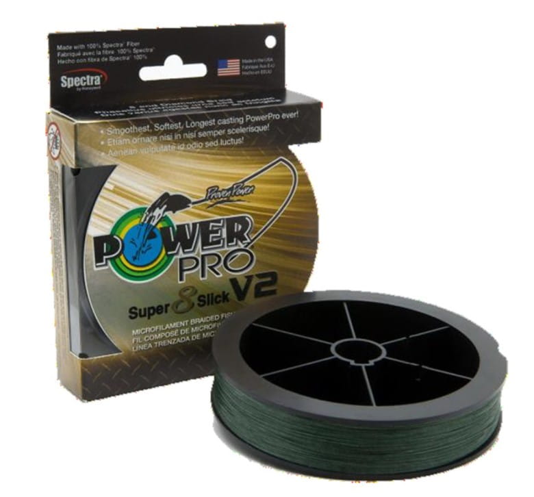 Power Pro Super 8 Slick V2 0,19mm 15kg 275m vert mousse Power Pro Super 8 Slick V2 0,19mm 15kg 275m vert mousse