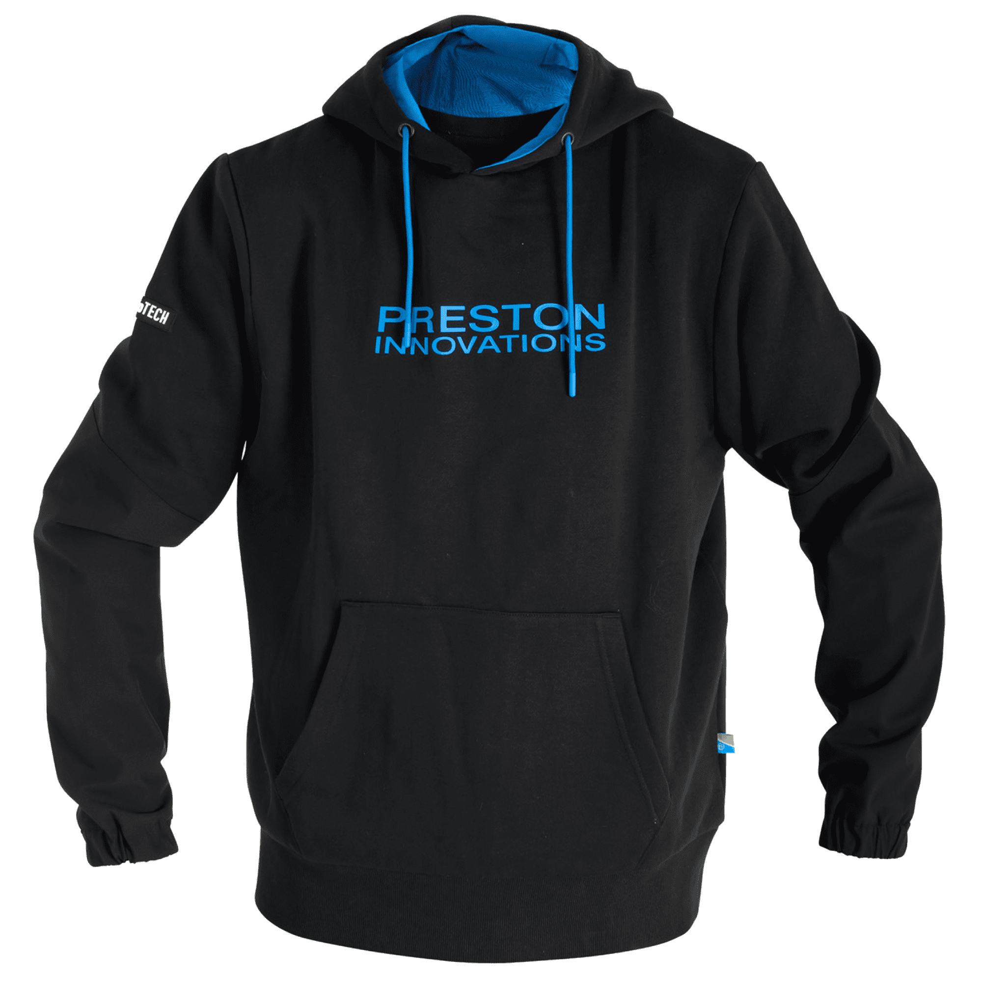 Hoodie, Pullover, Kapuze, Fronttasche, Blaue Akzente