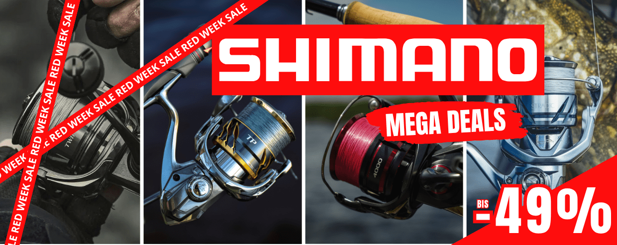 Angelrolle, Shimano, Angelgerät, Metallgehäuse, verschiedene Farben