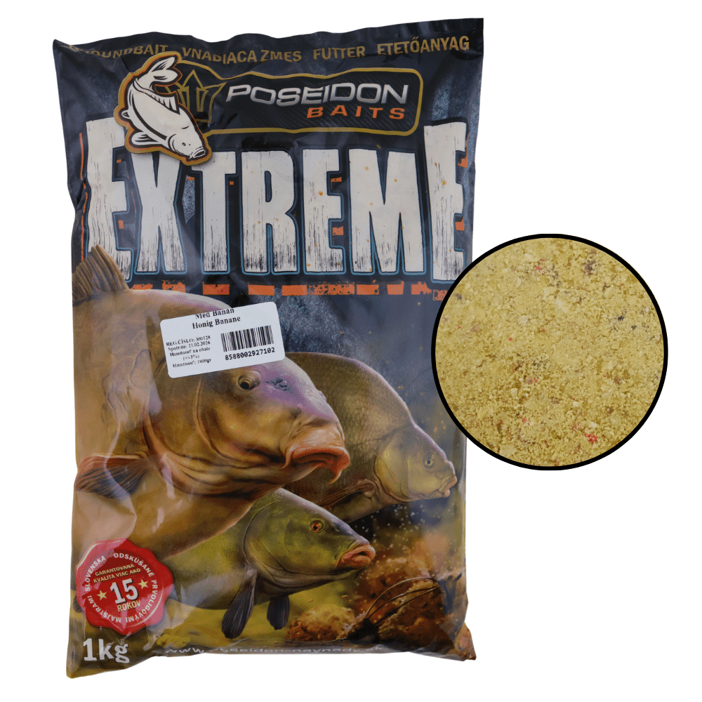 Poseidon Groundbait Mix Honig Banane 1 kg