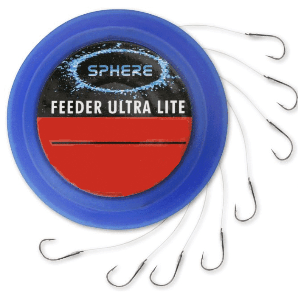 Browning Sphere Feeder Ultra Lite Vorfachhaken Größe 10 0,14 mm 2,05 kg 100 cm 8 Stück