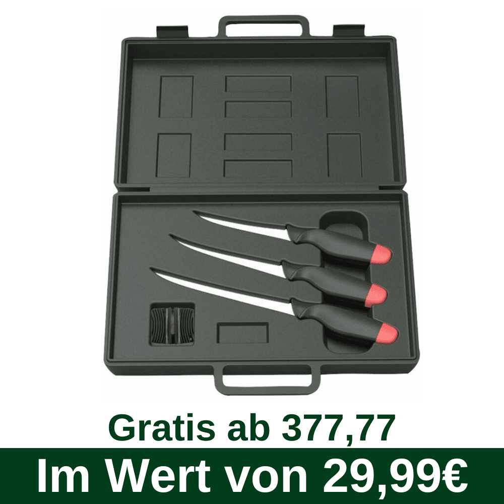 D61 Gratis desde 377,77 - DAM Fillet Knife Kit 4pcs (8520010) ¡Disponible solo para Austria y mayores de 18 años!