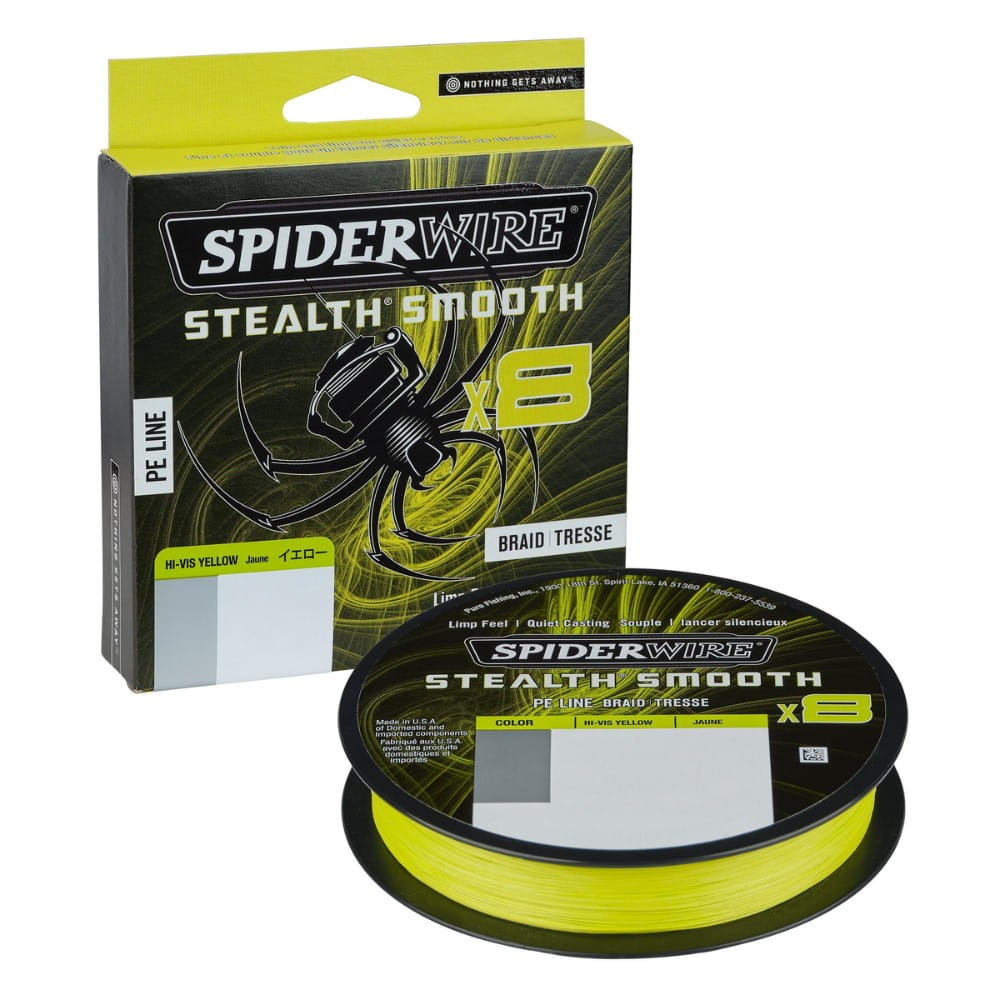 Spiderwire Stealth Smooth x8 PE-Braid 0,19 mm 18,0 kg 150 m sárga Spiderwire Stealth Smooth x8 PE-Braid 0,19 mm 18,0 kg 150 m sárga