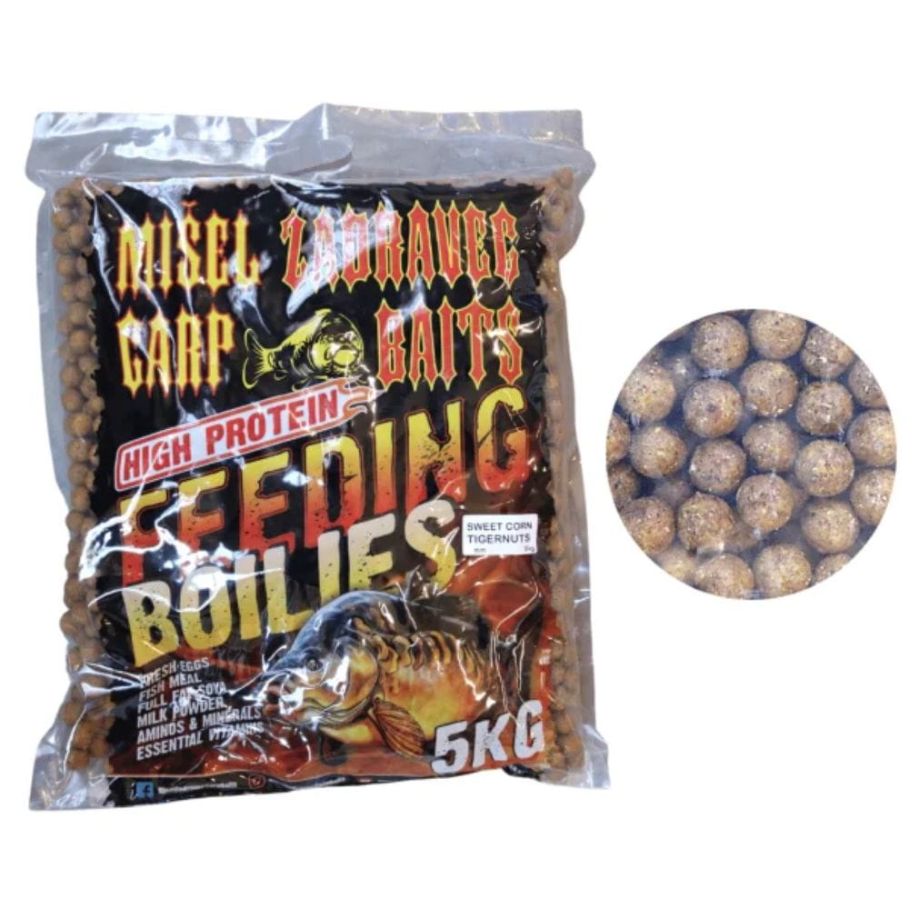 Zadravec Baits High Protein Feeding Boilies Sweet Corn Tigernut 20 mm 5kg Essen, Süßigkeiten