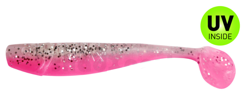 Gummiköder, Softbait, Angelköder, Pink, Glitter