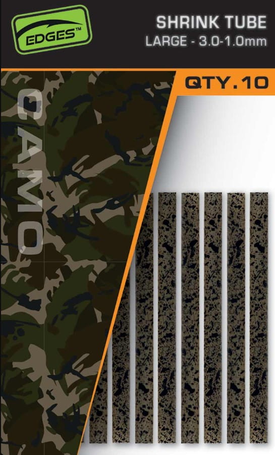 Fox Edges Camo Shrink Tube L 3,0-1,0mm 10 piezas Militärisch, Militärische Uniform, Tarnung