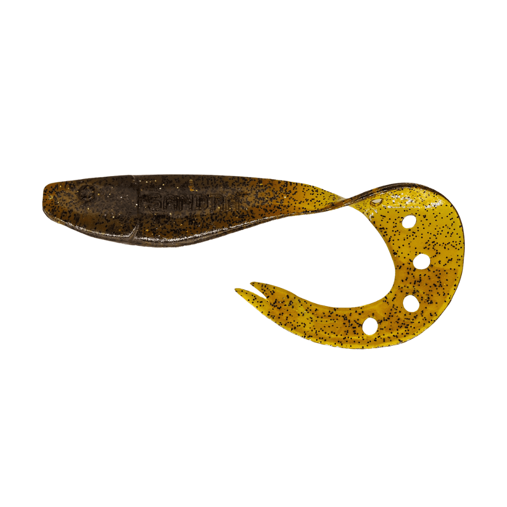 SX Sandra Twister 7 cm (2,5") Klar Bernstein Glitter 5 Stück SX Sandra Twister 7 cm (2,5") Klar Bernstein Glitter 5 Stück