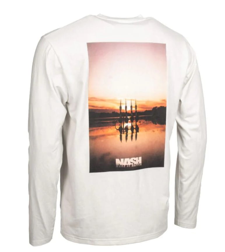 Nash Make It Happen Sunset Long Sleeve T-Shirt Ecru S