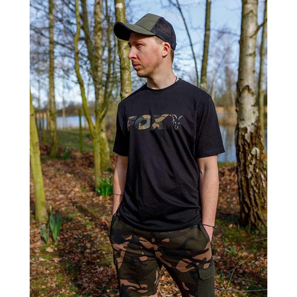 Fox Logo T-Shirt Black/Camo X-Large Fox Logo T-Shirt Black/Camo X-Large