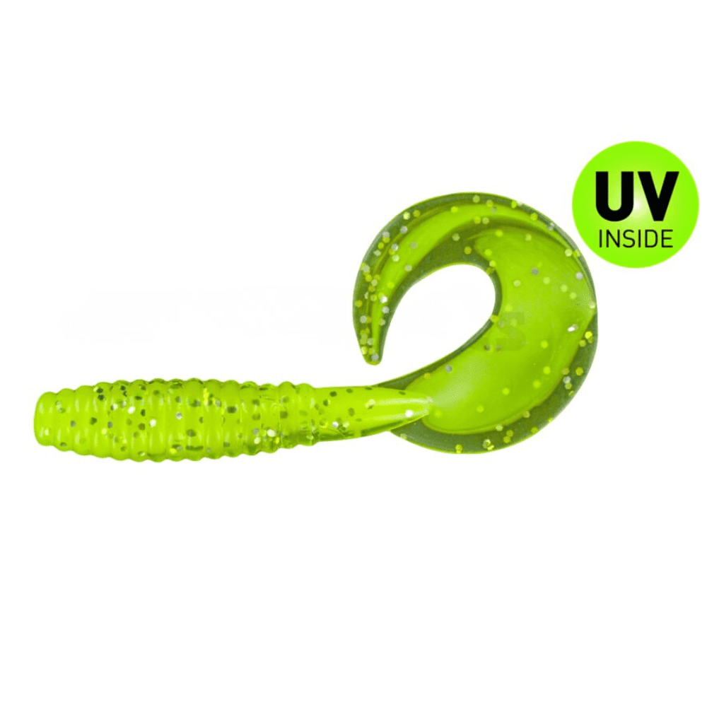 Gummi-Köder, Köder, Angeln Angelhaken, Schwanzswimmer, Glitter-Grün