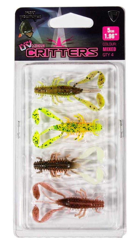 Fox Rage UV Micro Critter Mixed Lure Pack 5 cm 4 pieces