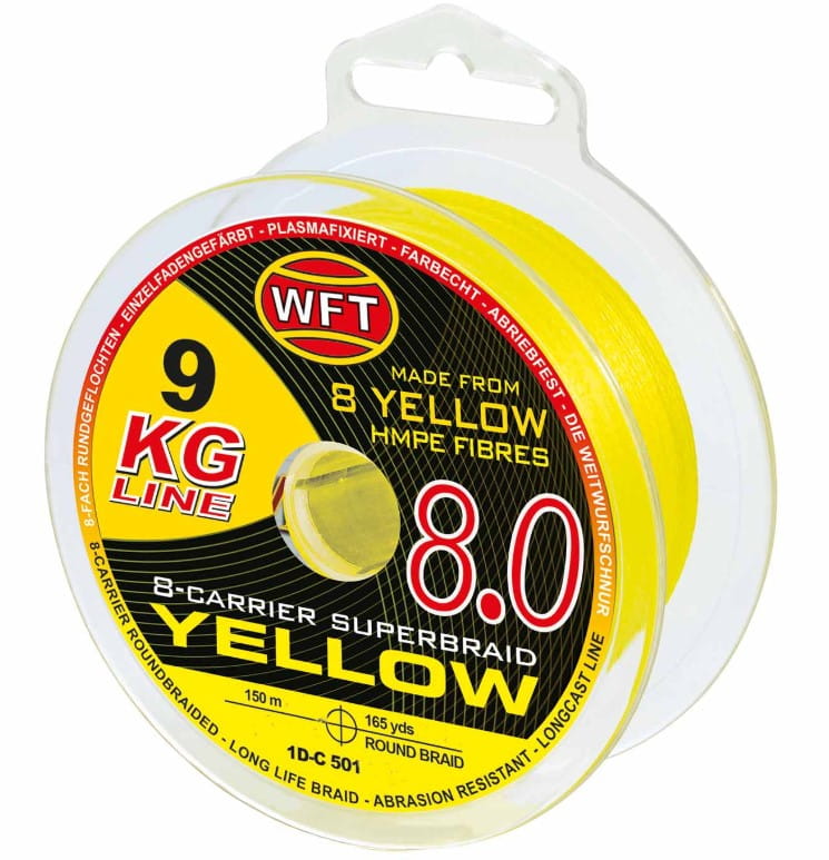 WFT KG 8.0 0,16mm 22kg 150m galben WFT KG 8.0 0,16mm 22kg 150m galben