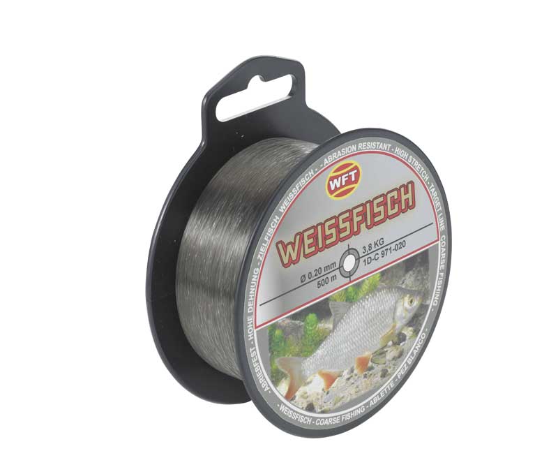 WFT target fish monofilament - white fish, 500m, 0.22mm with 4.2kg