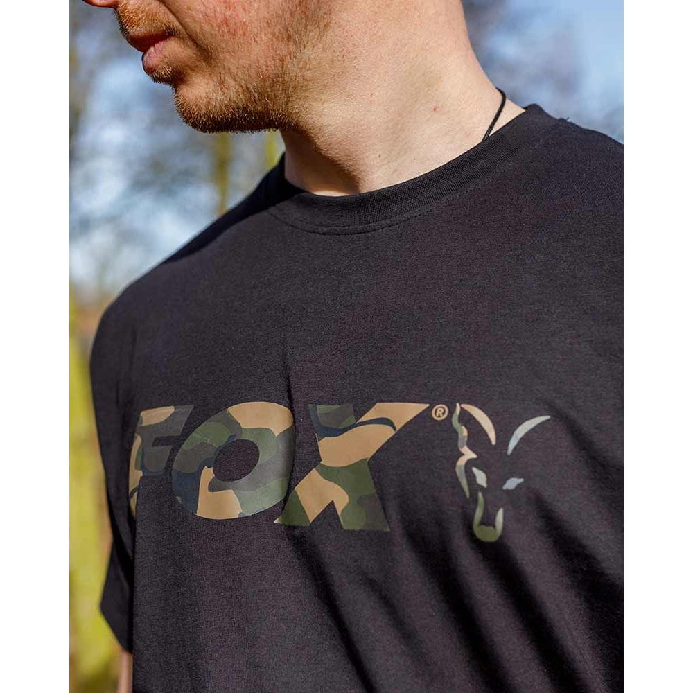 Fox Logo T-Shirt Black/Camo X-Large Fox Logo T-Shirt Black/Camo X-Large