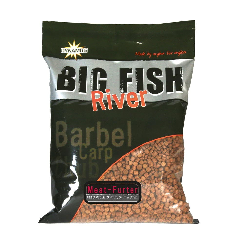 Dynamite Baits Big Fish River Feed Pellets Meat-Furter 4,6,8mm 1,8kg