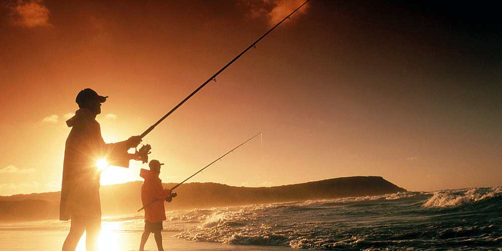 Fischen, Draußen, Wasser, Person, Angler