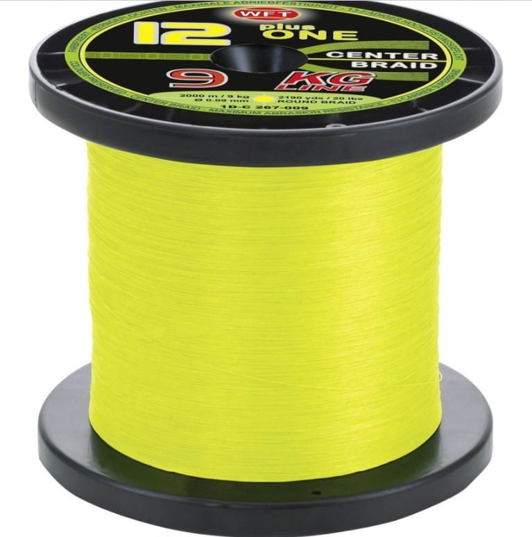 WFT 12+1 Center Braid 0.12 mm 9 kg 300 meters Yellow