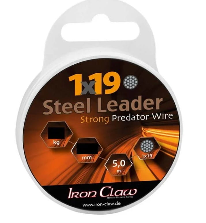 Iron Claw 1x19 Steel Leader 0,40mm 9kg 5m Iron Claw 1x19 Steel Leader 0,40mm 9kg 5m