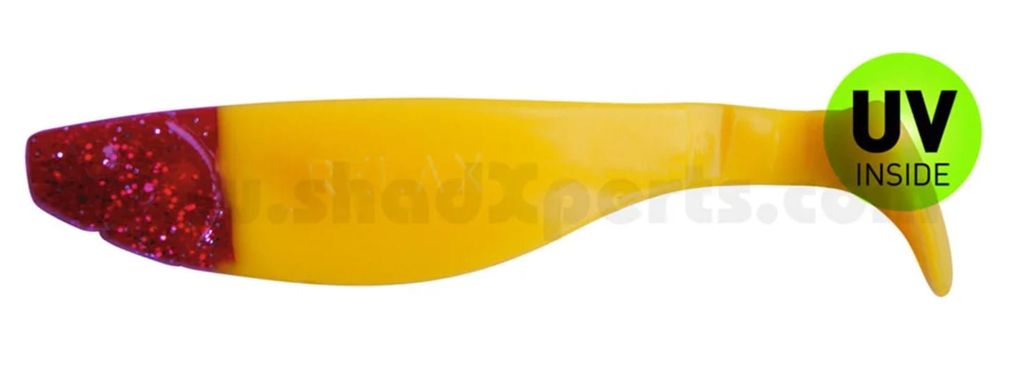 Relax Kopyto-River 11cm (4") Gelb/Red Head 3Stk Relax Kopyto-River 11cm (4") Gelb/Red Head 3Stk