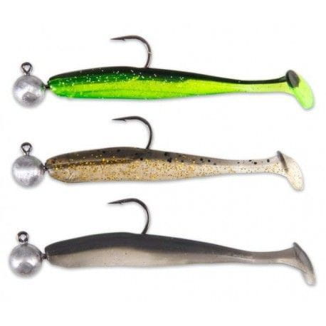Iron Claw Easy Shad PnP 3" 7,5cm 5 g Mix 2 3 Stück, Gummiköder, Jighaken, Paddelschwanz, Kunststoff, 3 Farben