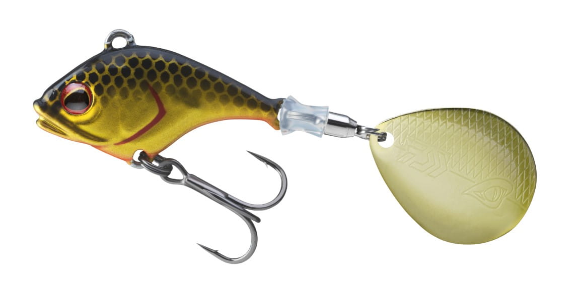 Daiwa Prorex Jig Spinner 14g Zlatý Nugget Fischköder, Rauchrohr