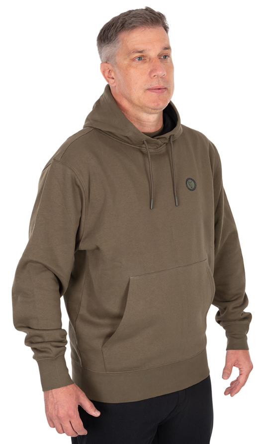 Fox Collection Pullover Hoody Green L – Bild 2, Hoodie, Pullover, Kapuzenpullover, Kordelzug, Brusttasche