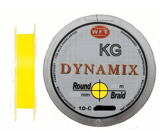 WFT Round Dynamix 0,08 mm 7 kg 300 m Neon Gelb