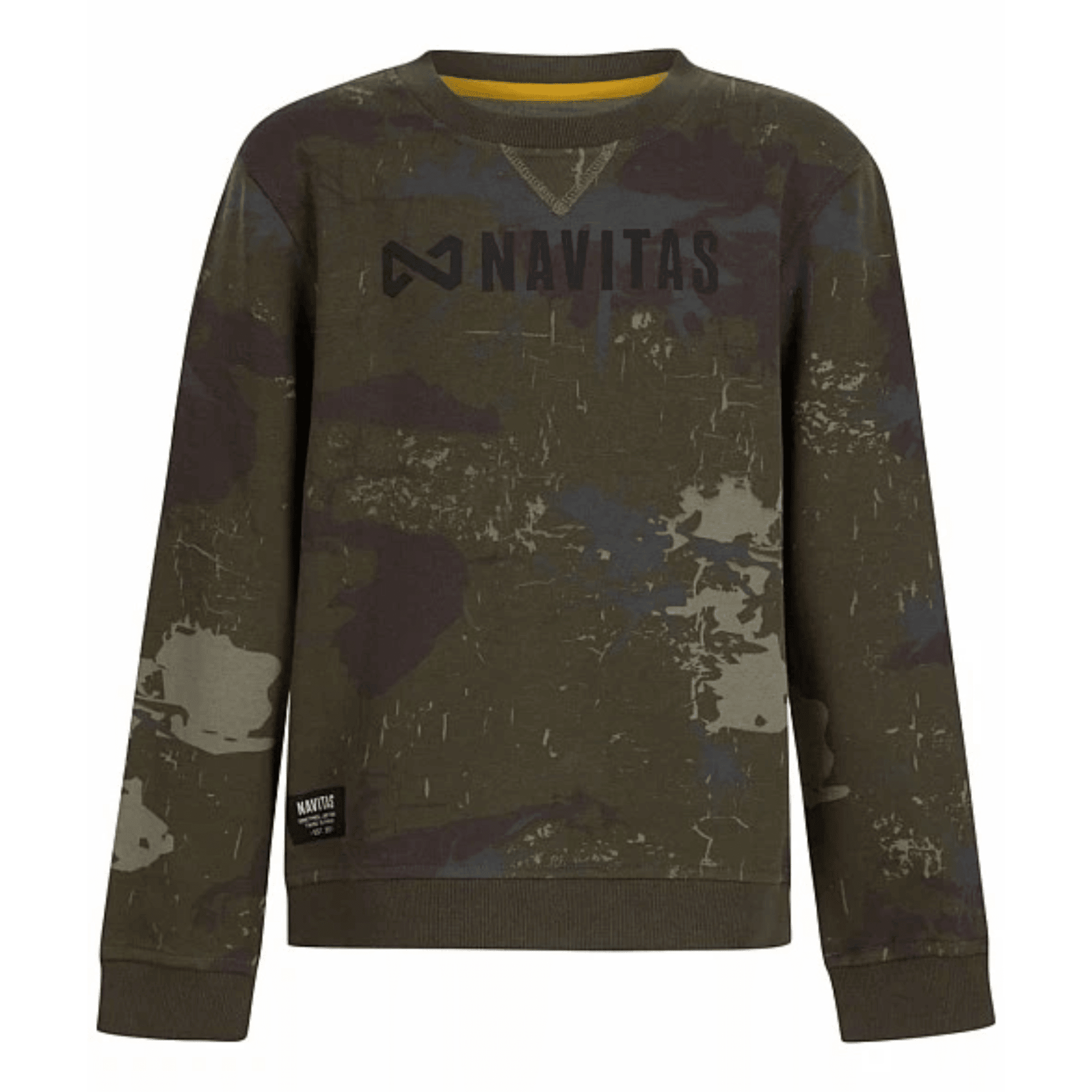 Sweatshirt, Camouflage, Rundhalsausschnitt, Langarm, Logo-Text