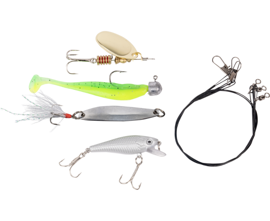 Zebco Target Fish Light Spin Kit – Bild 5, angele lure, weichen Köder, Kunstköder, Dreifachhaken, Anglerleine
