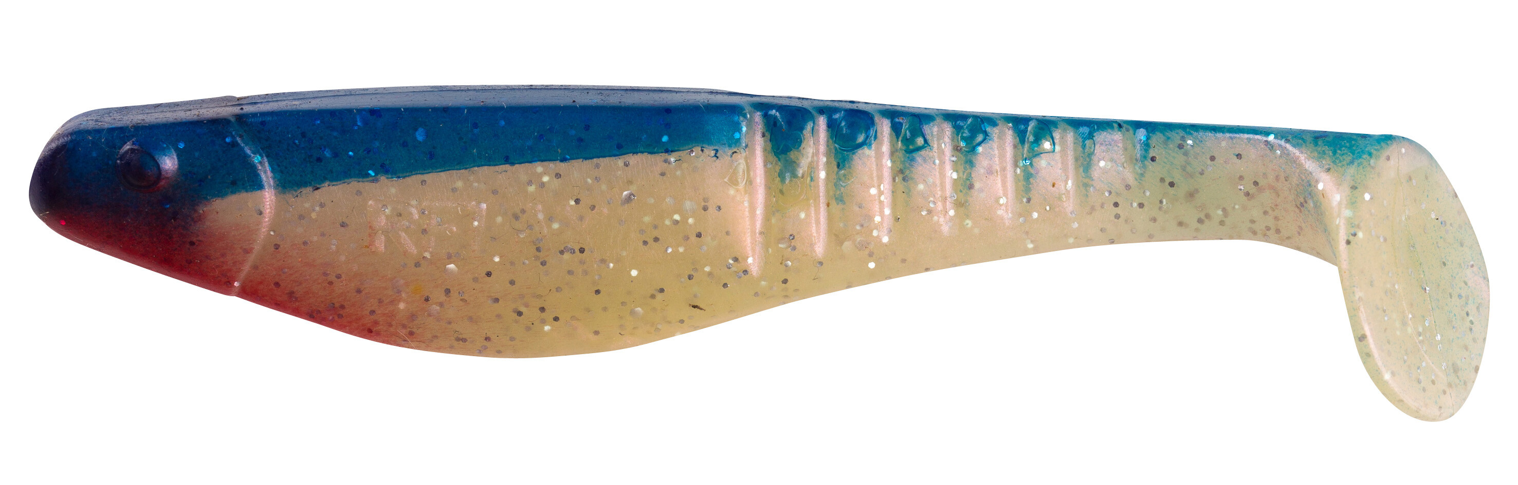 SX Relax Shark 11 cm (4") Perl-Glitter / Blau 10 Stück, Köder, Gummi-Wisch, Gummi-Lure, Angelköder, Schwänzchen