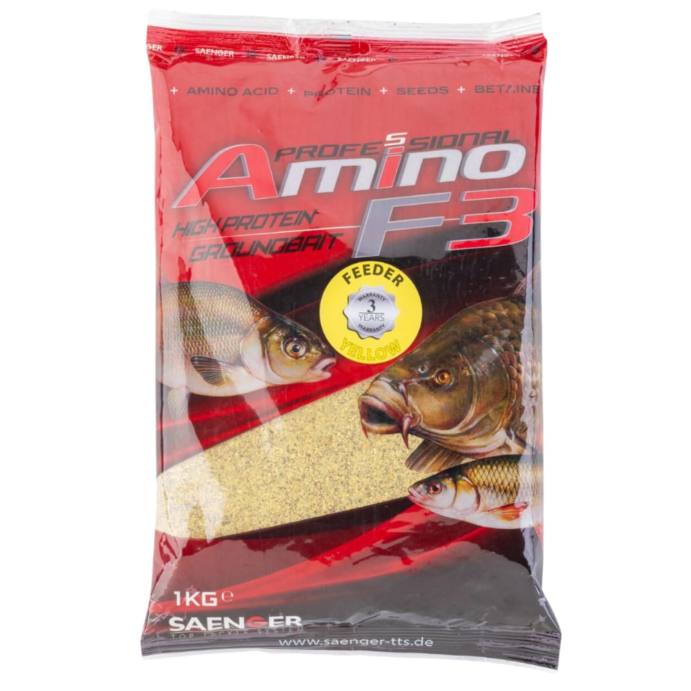Saenger Amino F3 Feeder Appât jaune 1 kg