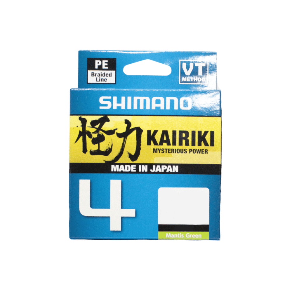 Shimano Kairiki 4 0,13mm 10lb 150m Mantis Grün Shimano Kairiki 4 0,13mm 10lb 150m Mantis Grün
