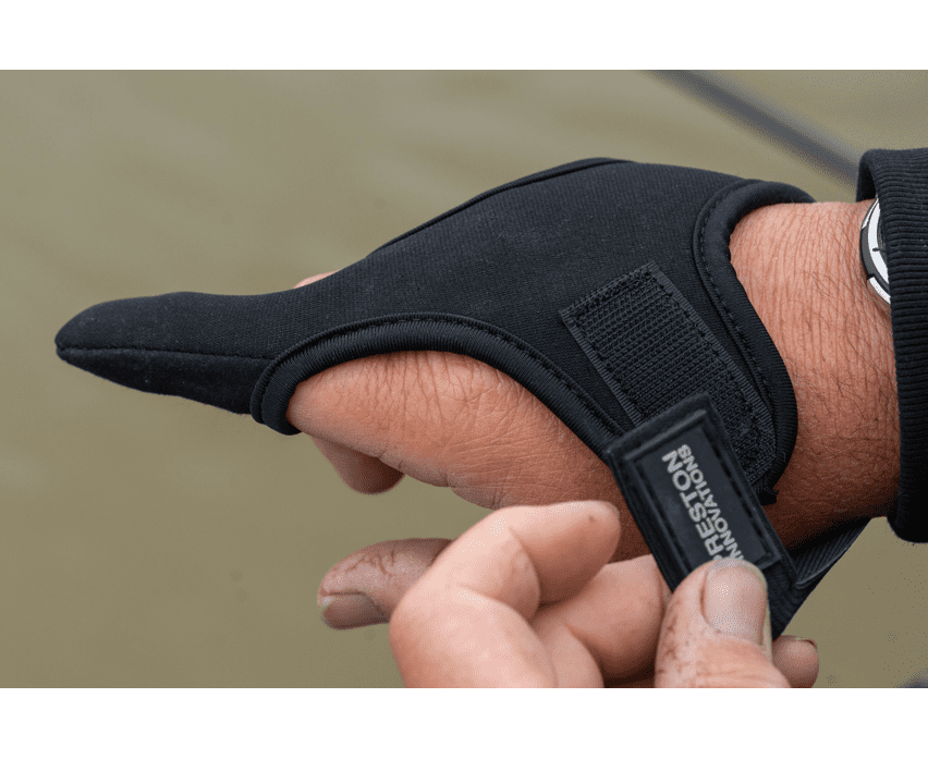 Preston Extremity Finger Stall – Bild 6, Hand, Handschuh, Neopren, Schwarz, Riemen