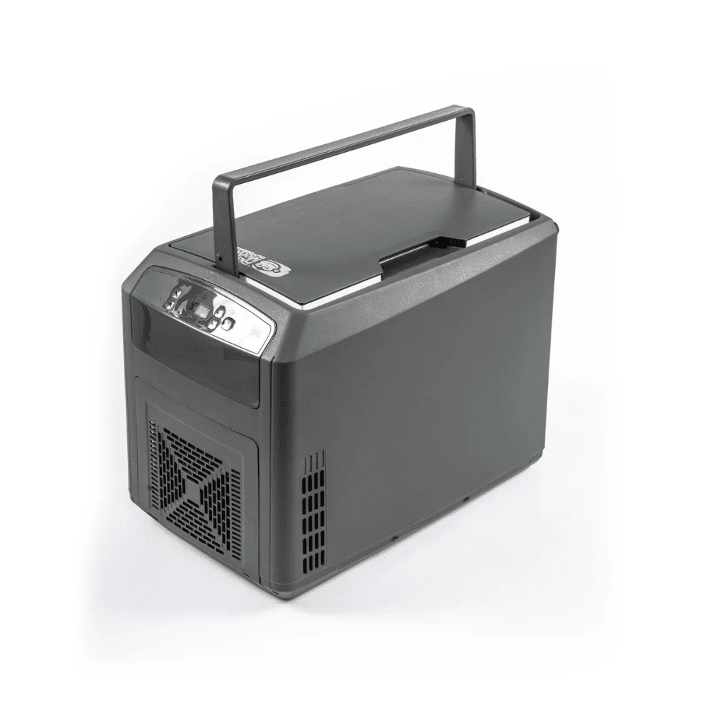 Tragbare Kühlbox, Kühlbox, Tragbarer Kühlschrank, Kühlgerät, Lüfterseite