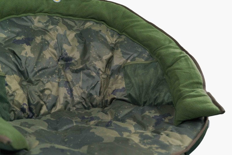Solar Worldwide Moon Chair – Bild 4, Camping-Ausrüstung, Hohler Sitz, Tarnmuster-Innenraum, grüne Polsterung, weiche Futterung