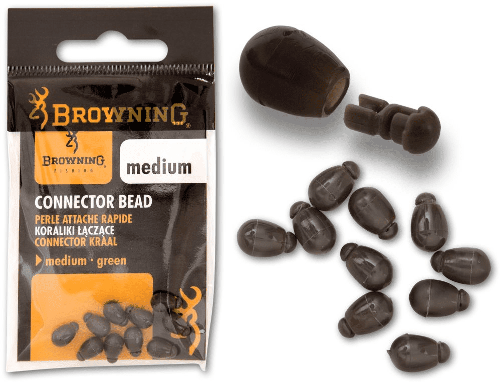 Browning Connector Bead Green 10 pieces Medium