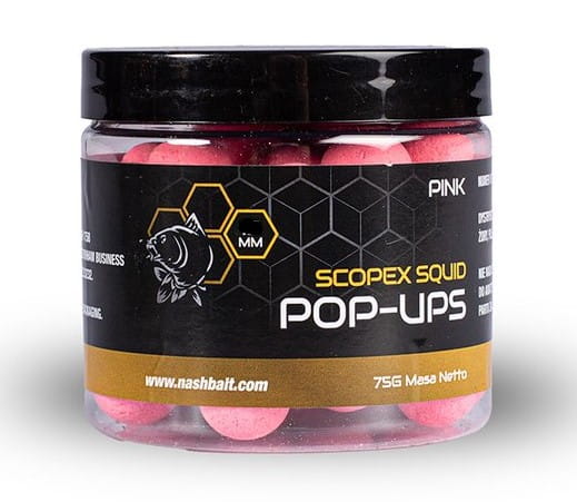Nash Scopex Squid Pop Ups 2024 15 mm 75g Pink Nash Scopex Squid Pop Ups 2024 15 mm 75g Pink
