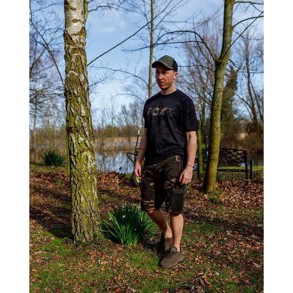 Fox Logo T-Shirt Black/Camo X-Large Fox Logo T-Shirt Black/Camo X-Large