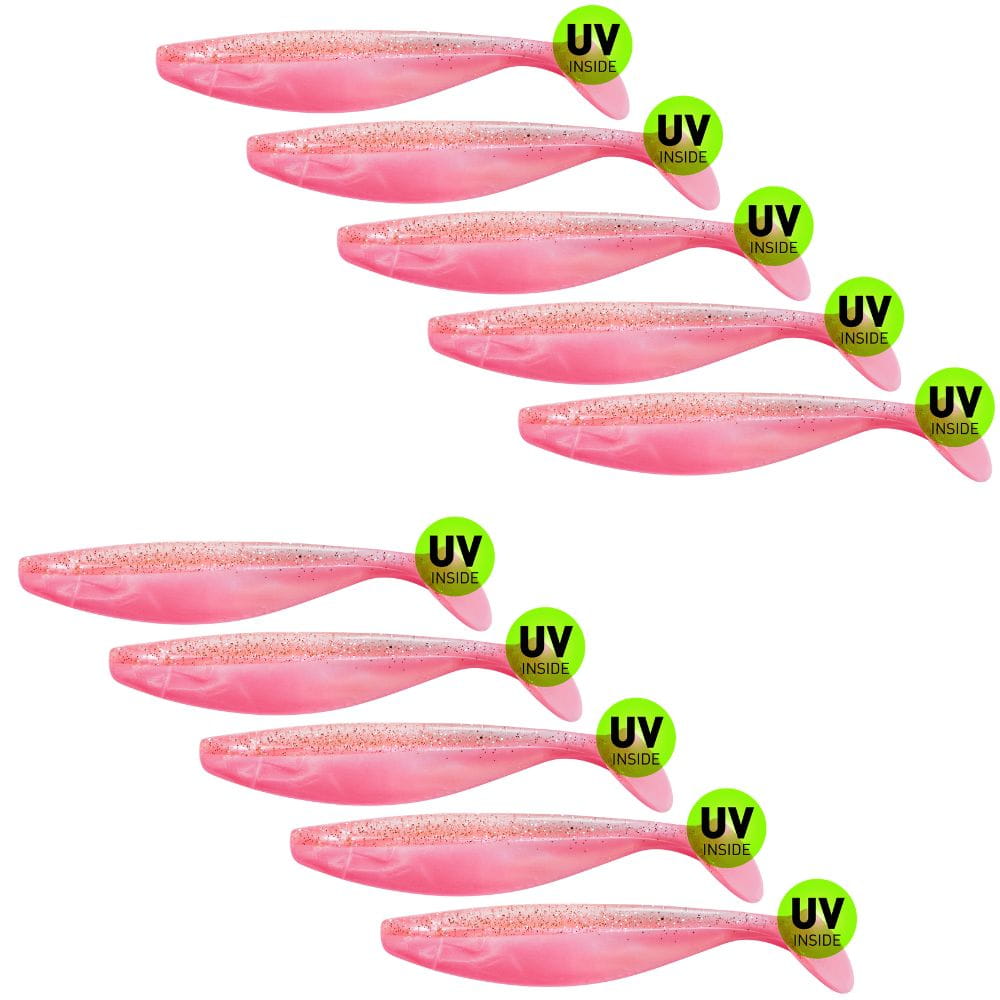 Relax Xtra-Soft 16 cm (6") Bubblegum / Zilver Glitter 10 Stuks Relax Xtra-Soft 16 cm (6") Bubblegum / Zilver Glitter 10 Stuks