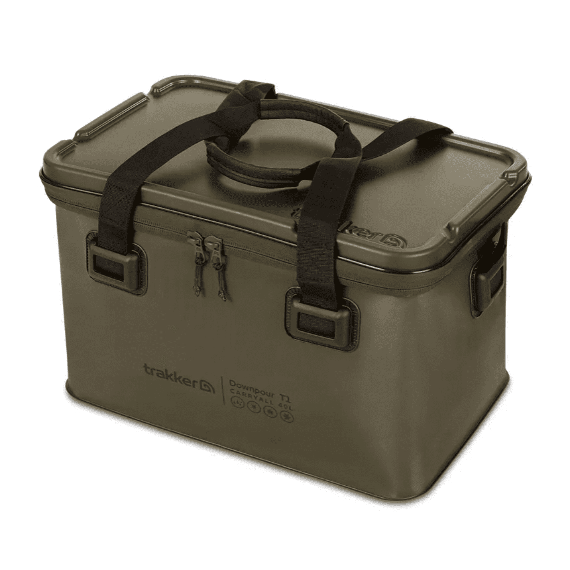 Trakker Downpour T1 Carryall L – Bild 2, Kühlbox, Tragekühlbox, Olivegrün, Kunststoffbox, Tragegriff
