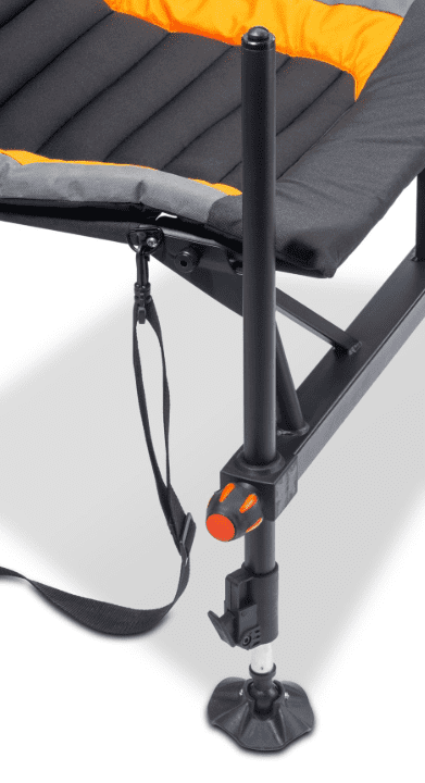 Hängemattenstuhl, Stativ, Verstellbar, Bezug Orange, Gepolsterte Sitzfläche