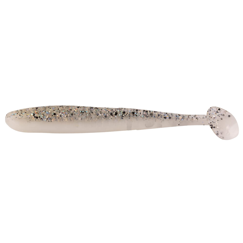 Relax Bass Shad 9 cm (3") Zuiver Wit Helder-Salt´n-Pepper-Glitter 10 Stuks Besteck, Löffel