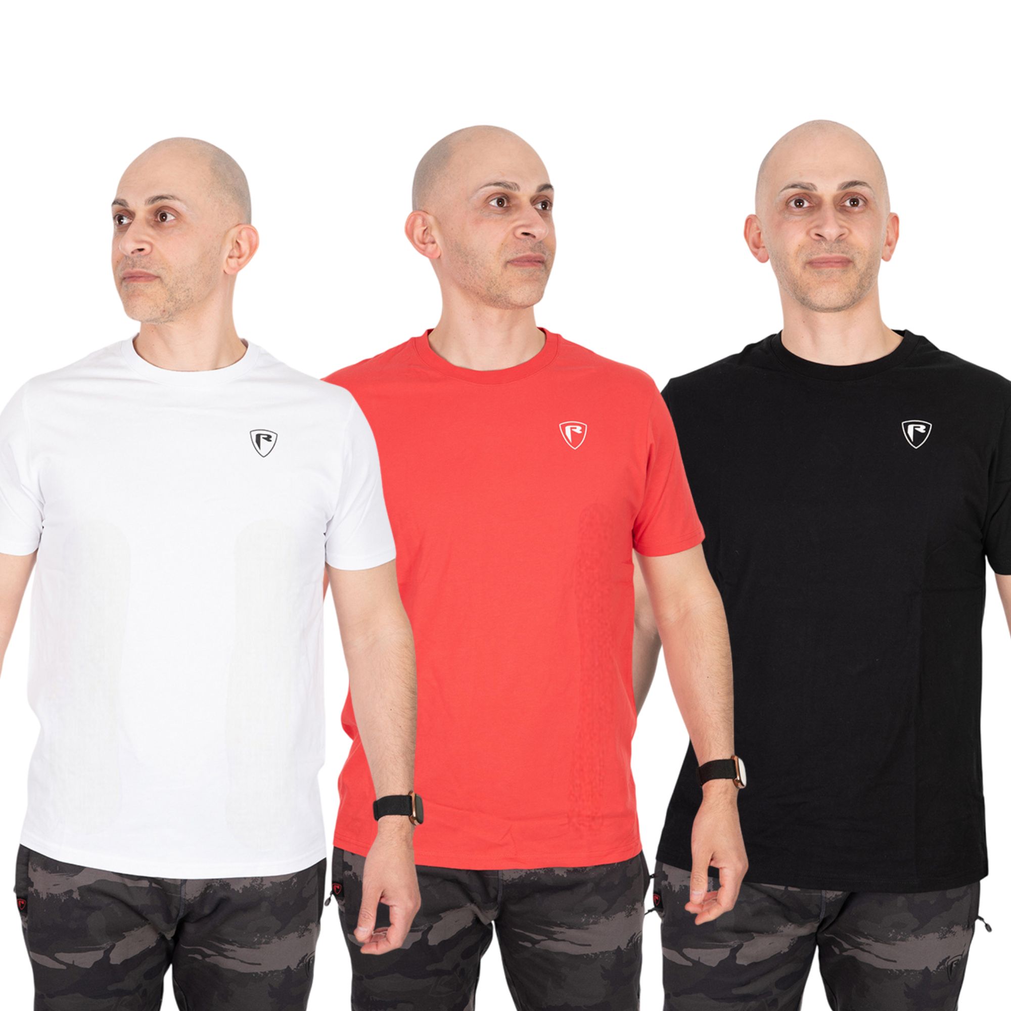 T-Shirt, Crew neck, Kurzärmelig, Unifarben, Kleines Logo