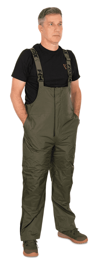 Fox Collection V2 Winter Suit XL – Bild 2, Latzhose, Olivgrün, Hosenträger, Wasserhose, Outdoorhose