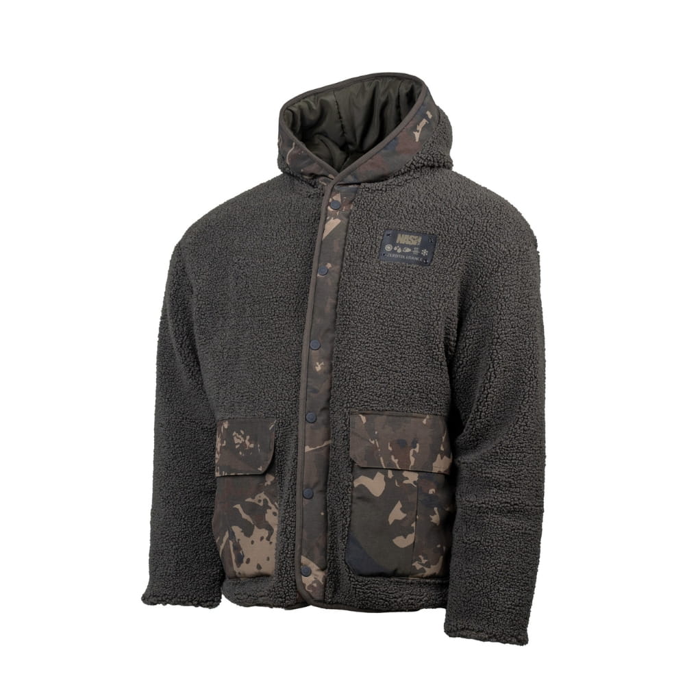 Nash Zero Tolerance Sherpa Fleece Hoody Large Vlies, Mantel, Jacke, Pullover, Kapuzenpulli