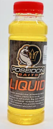 Poseidon Baits Liquid 250 ml Miere Essen, Ketchup, Senf