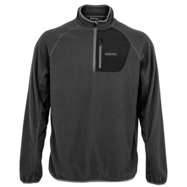 Fleece, Pullover, Reißverschluss, Kragen, Muster