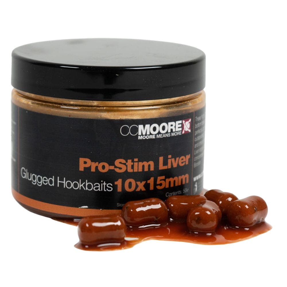 CC Moore Pro-Stim Liver Glugged Hookbaits 10x15 mm