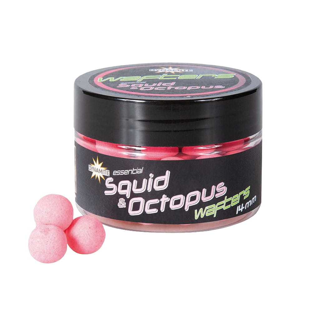 Dynamite Baits Fluro Wafters Squid & Octopus Pink 14mm 50g