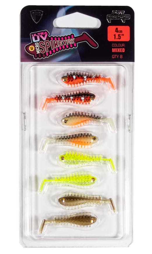 Fox Rage UV Micro Spikey Mixed Lure Pack 4 cm 8 pieces